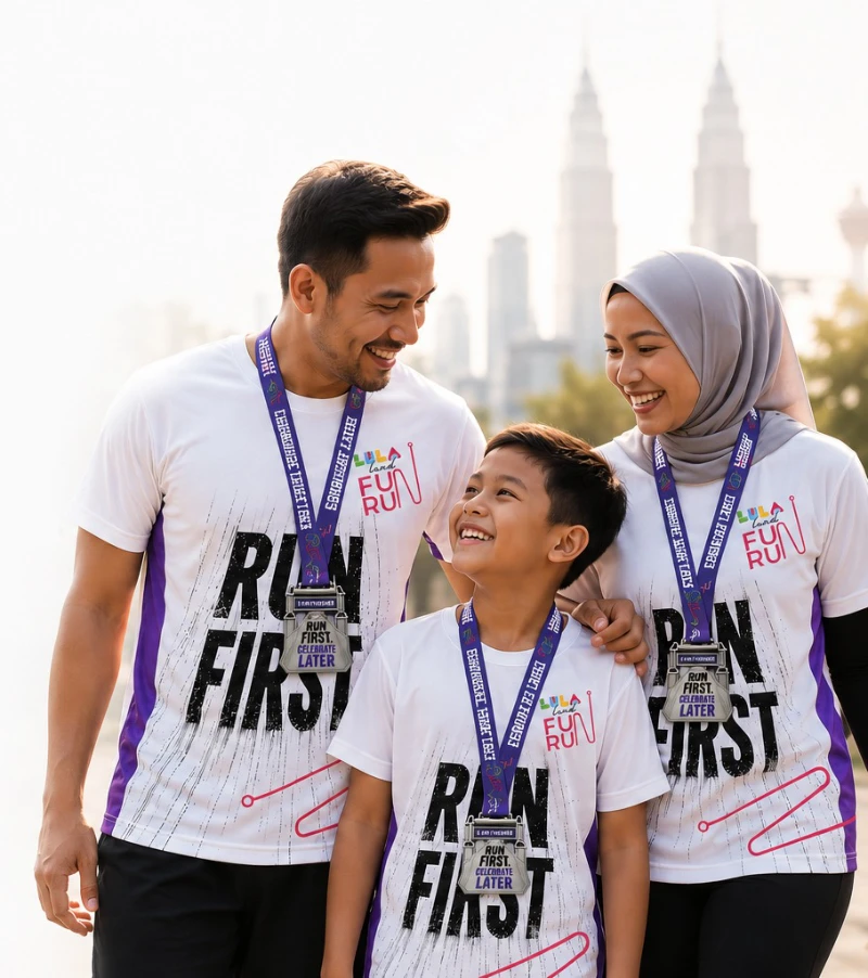 Peserta Lula Land Fun Run 2026 berlari dengan penuh semangat