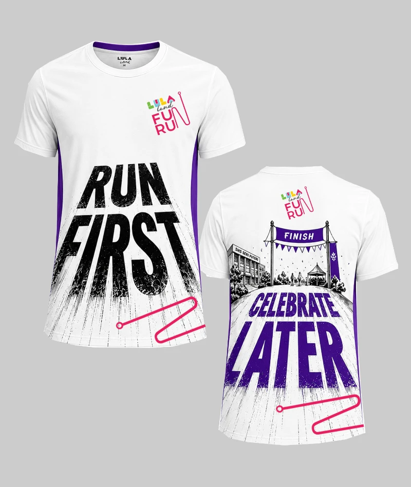 Baju acara rasmi Lula Land Fun Run 2026